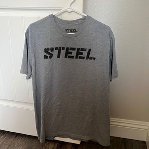 Grey Steel Supplements Short Sleeve T-Shirt